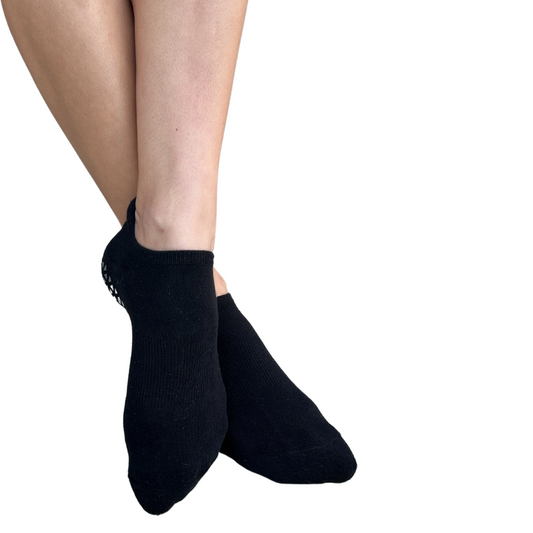 Black Low Line Grip Sock